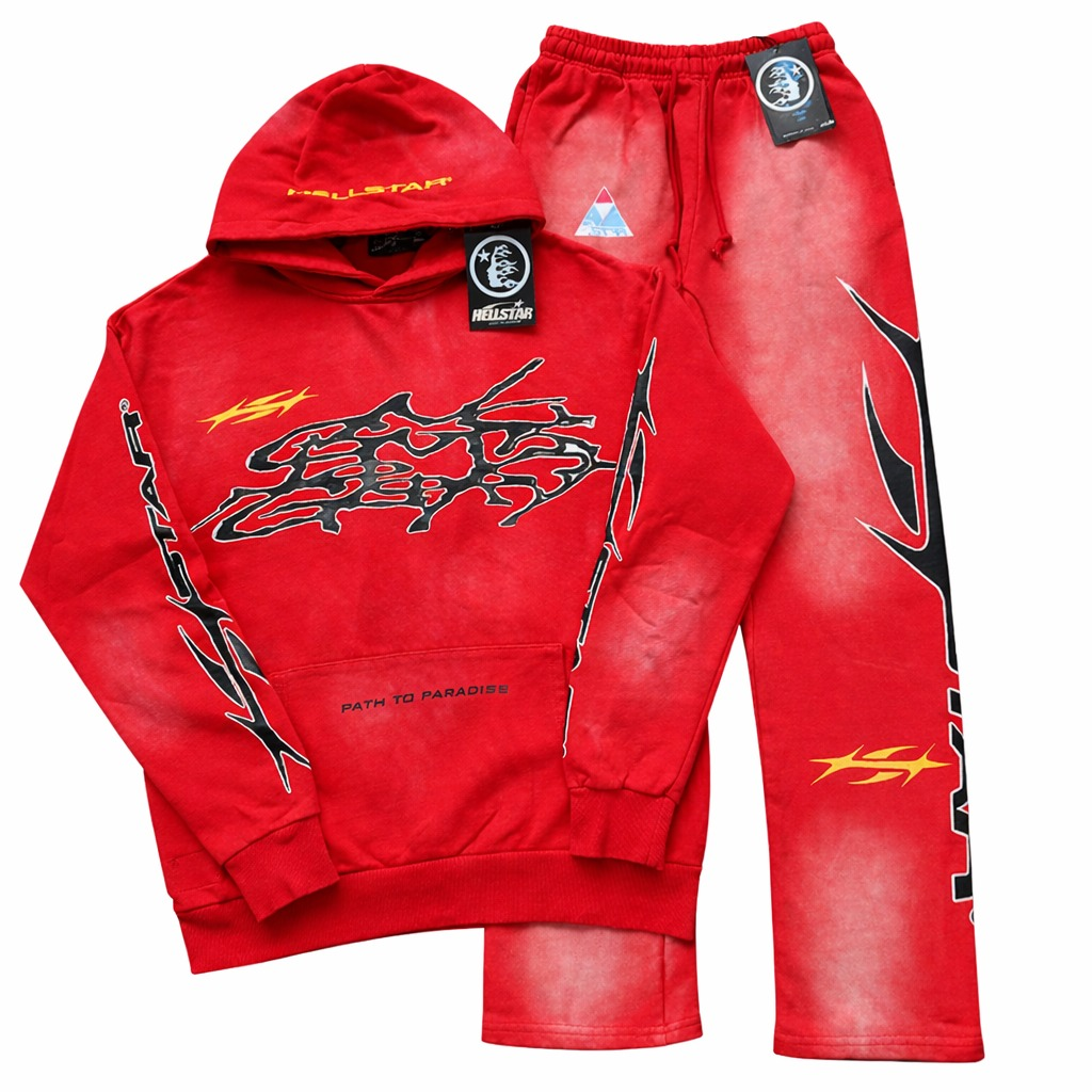 Conjunto hellstar Path to paradise rojo