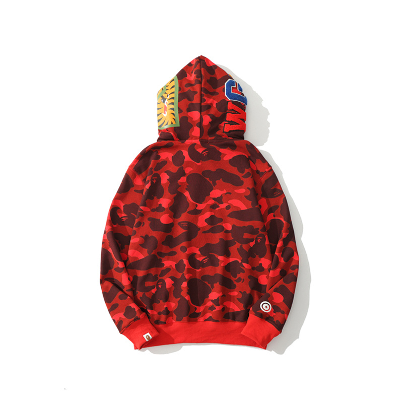 Hoddie Bape Shark Roja