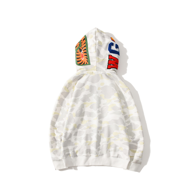 Hoddie Bape Shark blanca