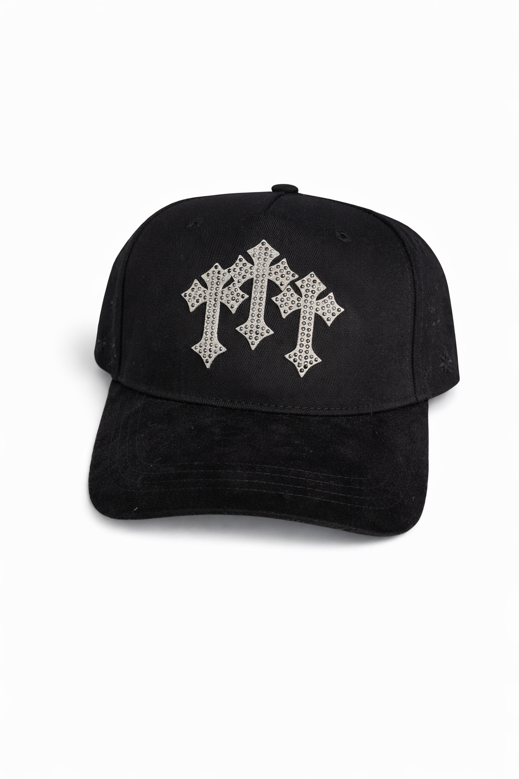 Gorra Black Triple Cross Rhinestone Edition