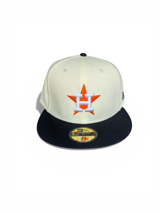 Gorra New Era 59FIFTY Houston Astros Cream Black