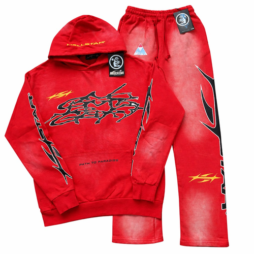 Conjunto hellstar Path to paradise rojo