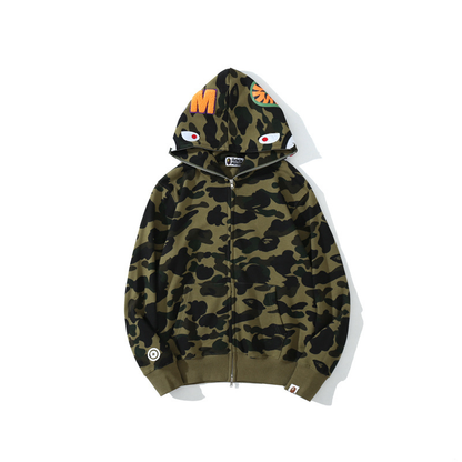 Bape shark color verde militar