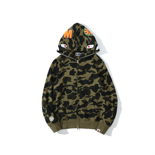 Bape shark color verde militar