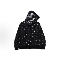 Bape shark color  negra con puntos blancos