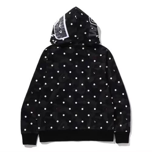 Bape shark color  negra con puntos blancos