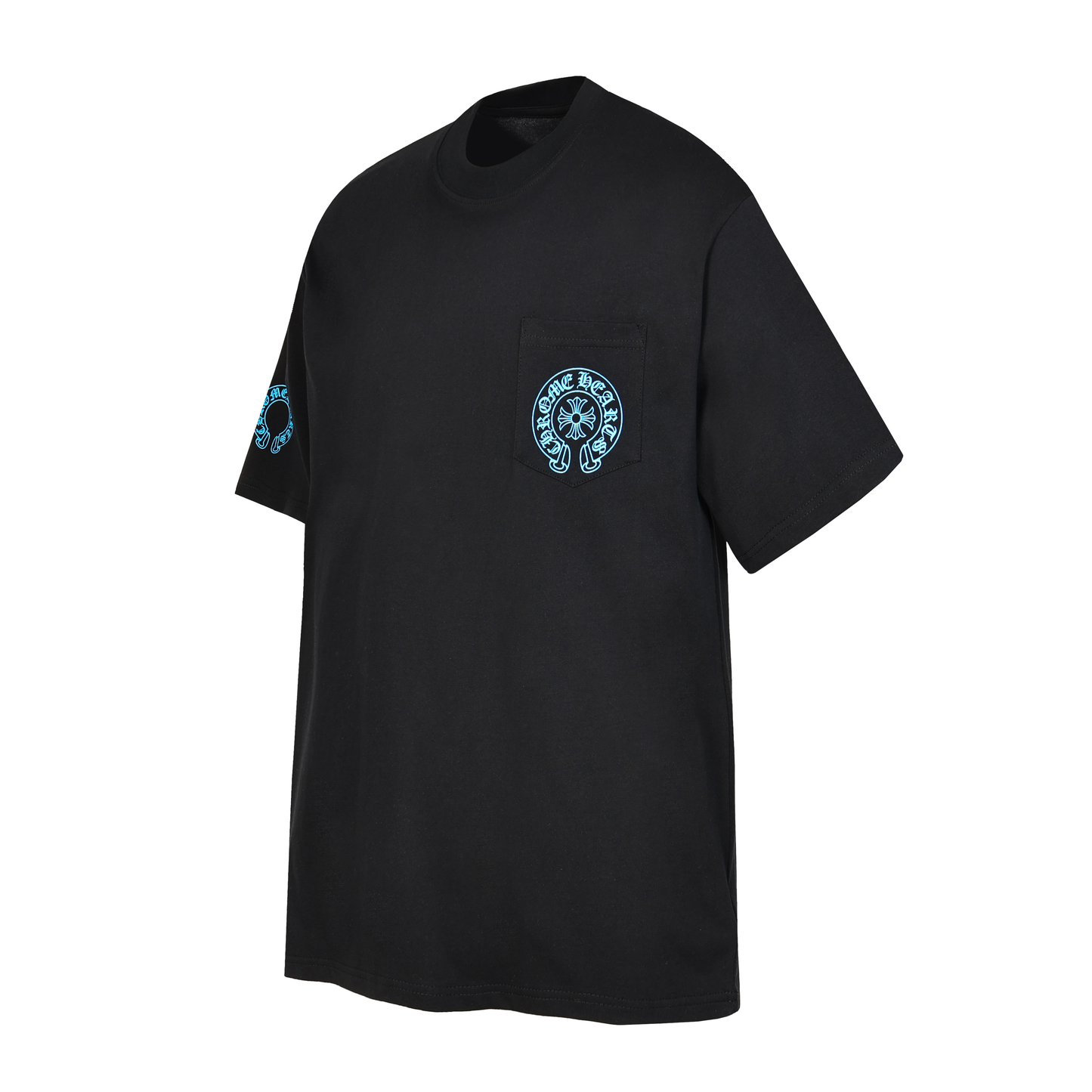 Playera chrome hearts negra azul