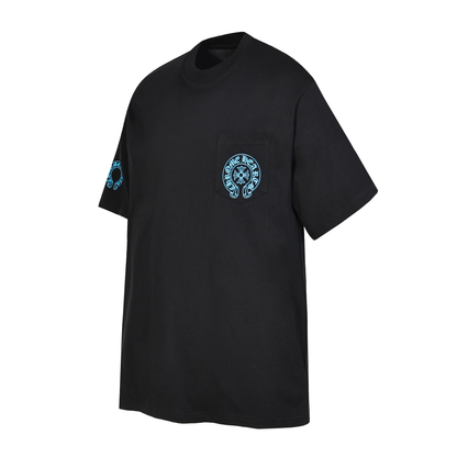 Playera chrome hearts negra azul
