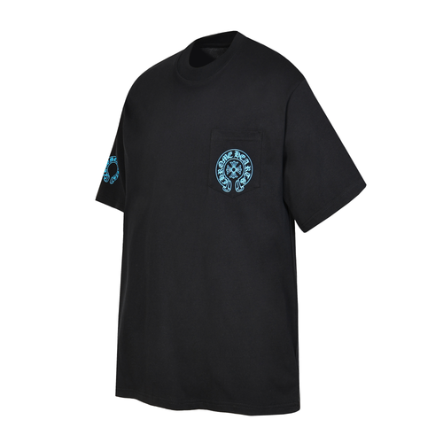 Playera chrome hearts negra azul