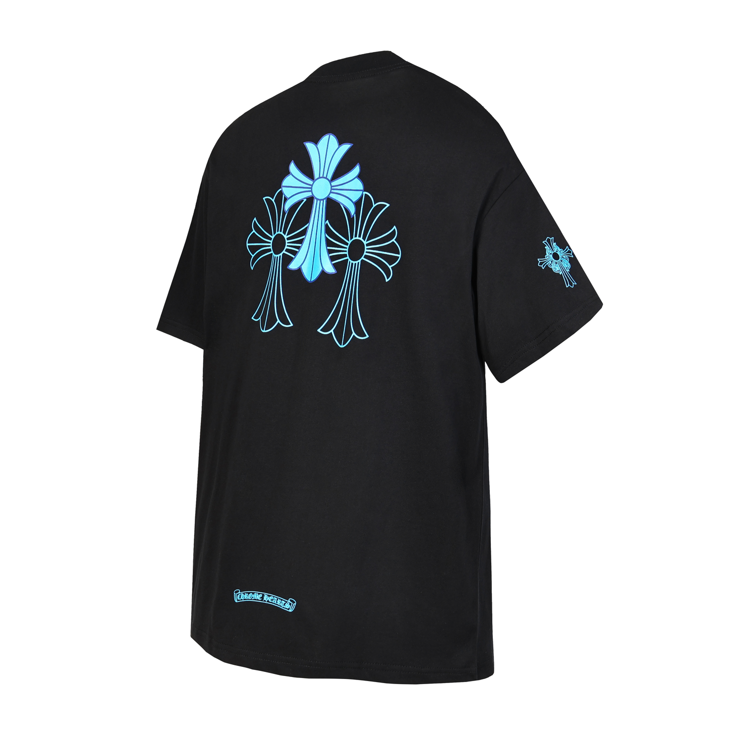 Playera chrome hearts negra azul
