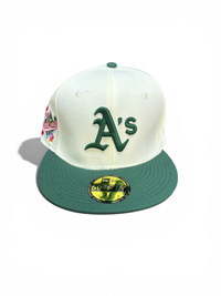 Gorra New Era A’S blanco verde