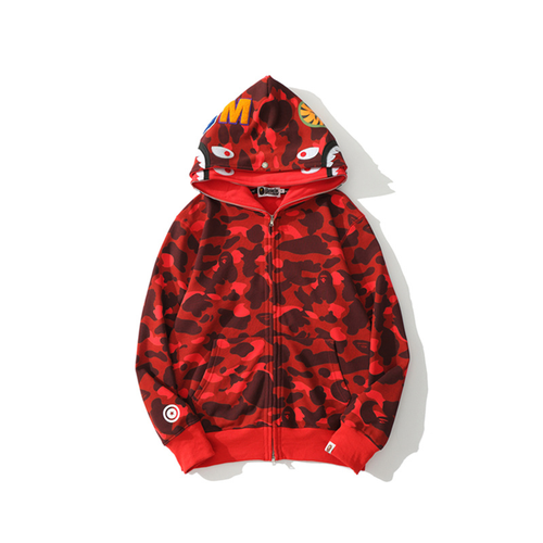 Hoddie Bape Shark Roja
