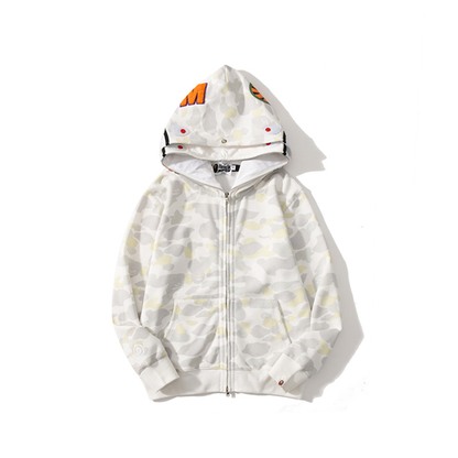 Hoddie Bape Shark blanca