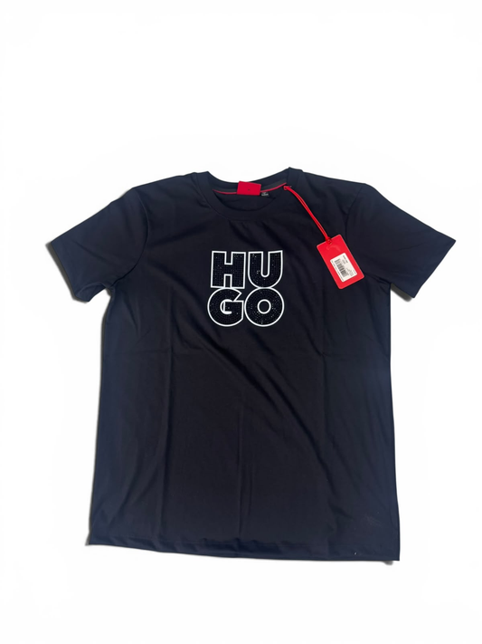 Hugo pedreria negra con blanco