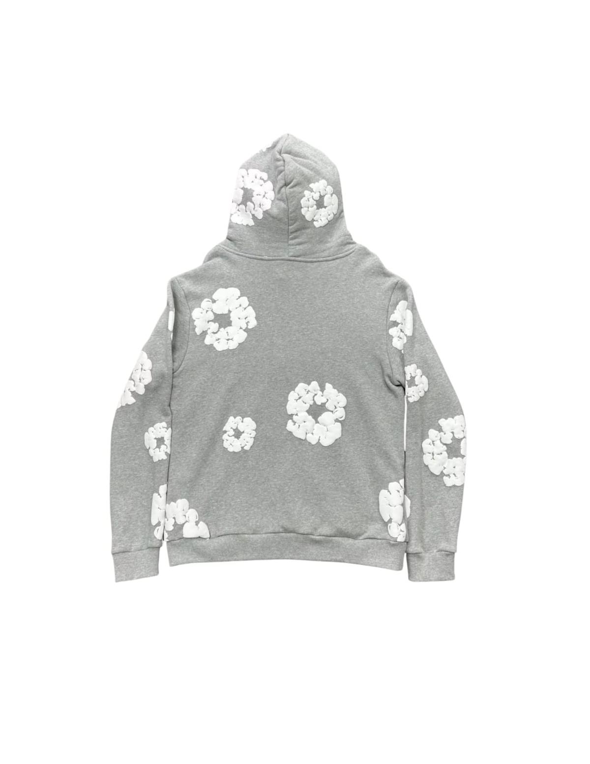 Hoddie denim tears gris