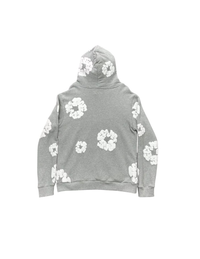 Hoddie denim tears gris