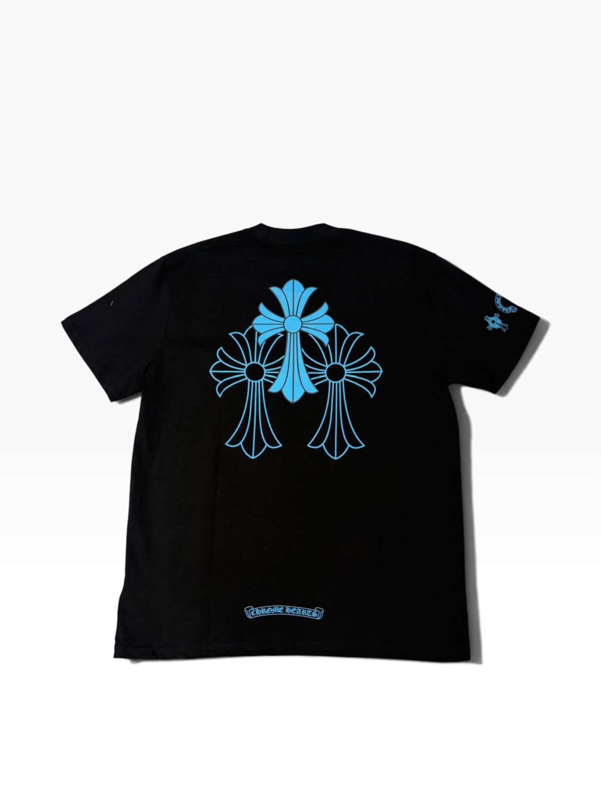 Playera chrome hearts negra azul