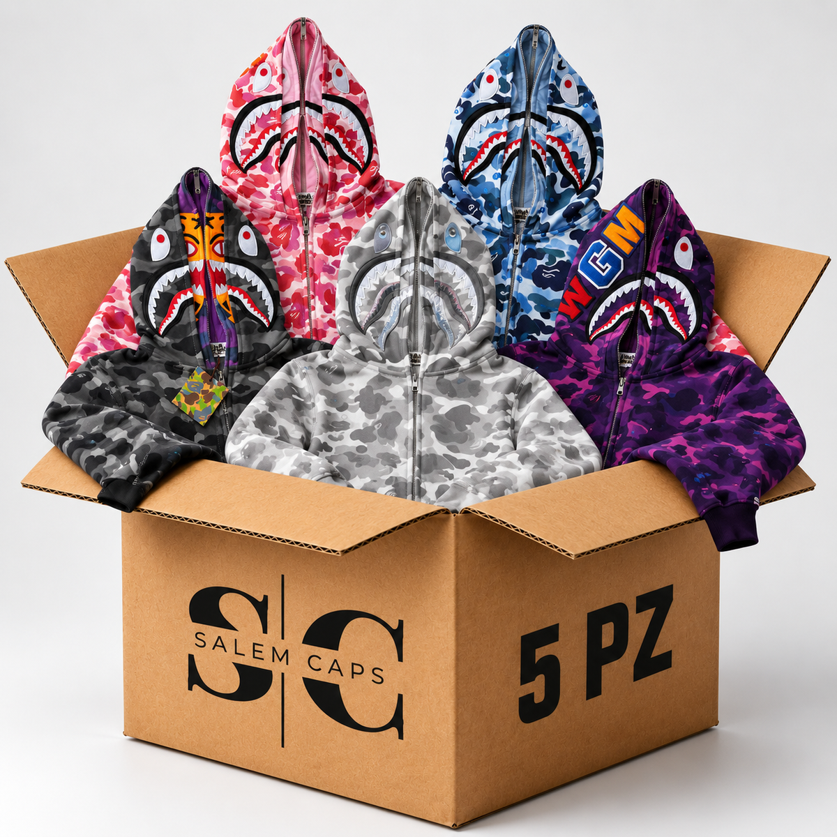 Lote Bape shark 5pz