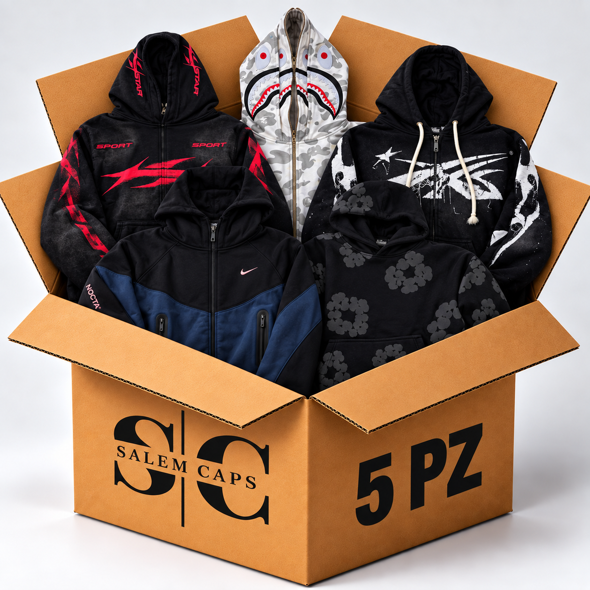 Lote Hoddies MIXTO -5PZ