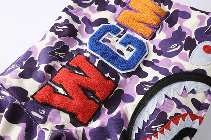 Bape Shark Morado Ahumado